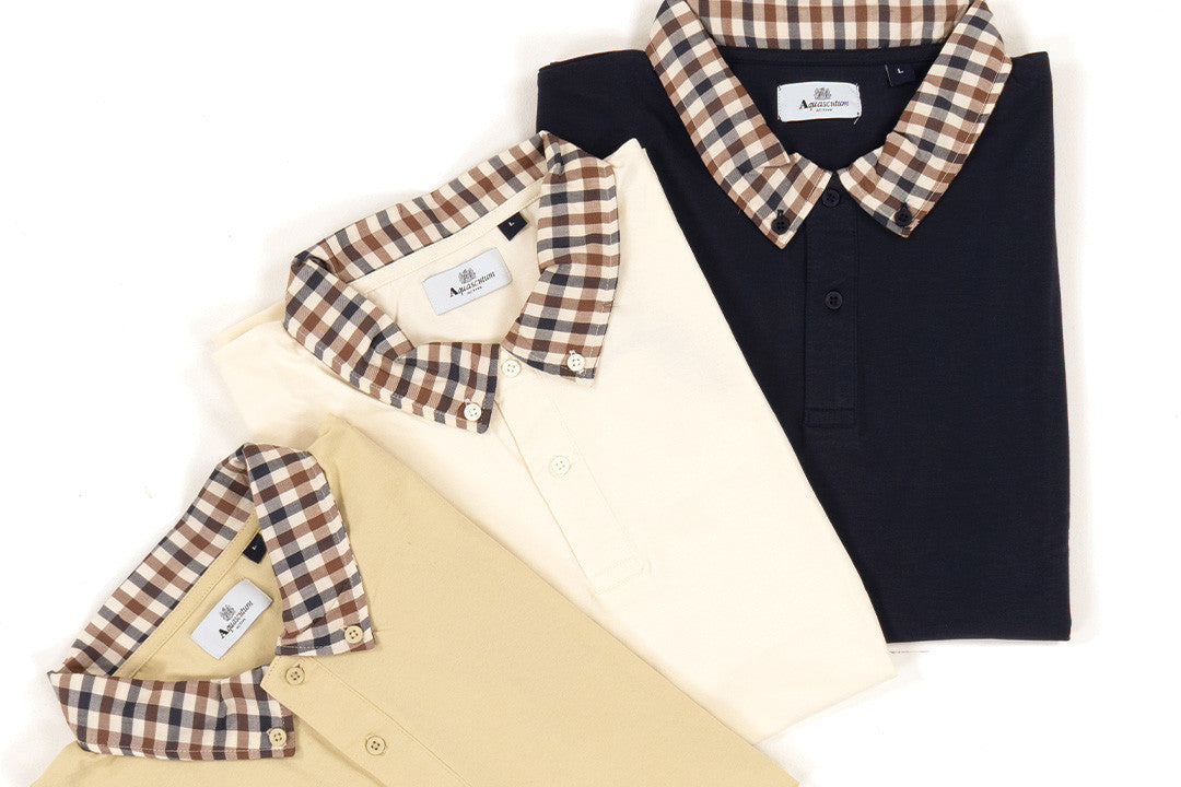 The Aquascutum Club Check Polo Shirt is the Ultimate Summer Rig