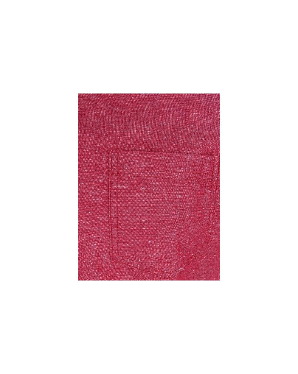Bellfield Short Sleeve Chambray Shirt Red