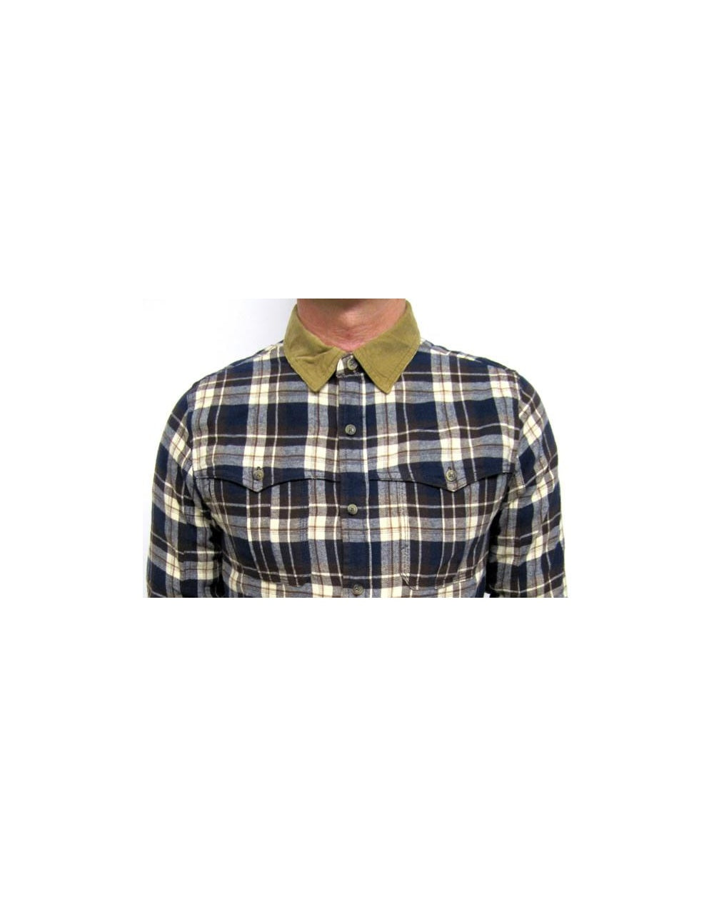 Fly 53 Heathwood Check Shirt Midnight Navy