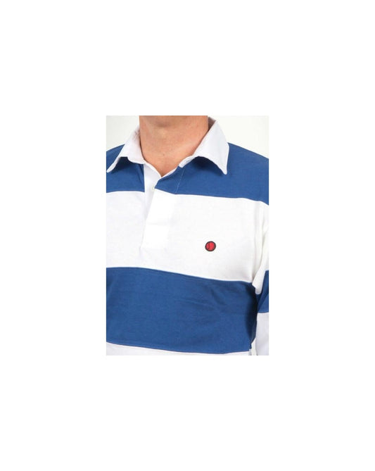 80s Casuals 80s Casuals Treviso Rugby Shirt White/royal Blue