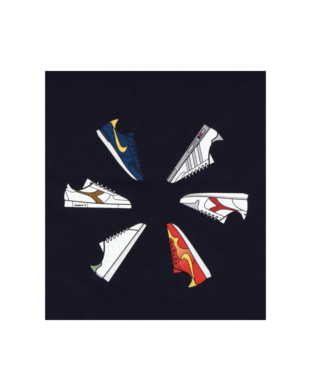 80s Casuals Trainers 80s T-shirt Navy