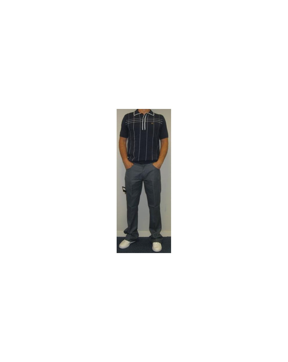 Farah Casual Mills Trousers Slate Grey
