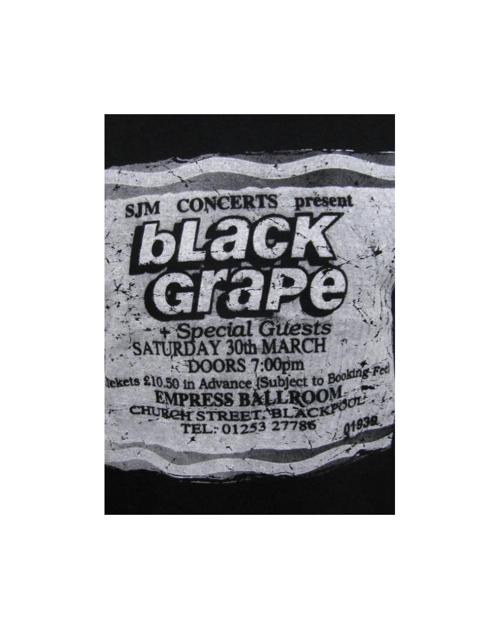 Stub Clothing Black Grape Poster T-shirt Black