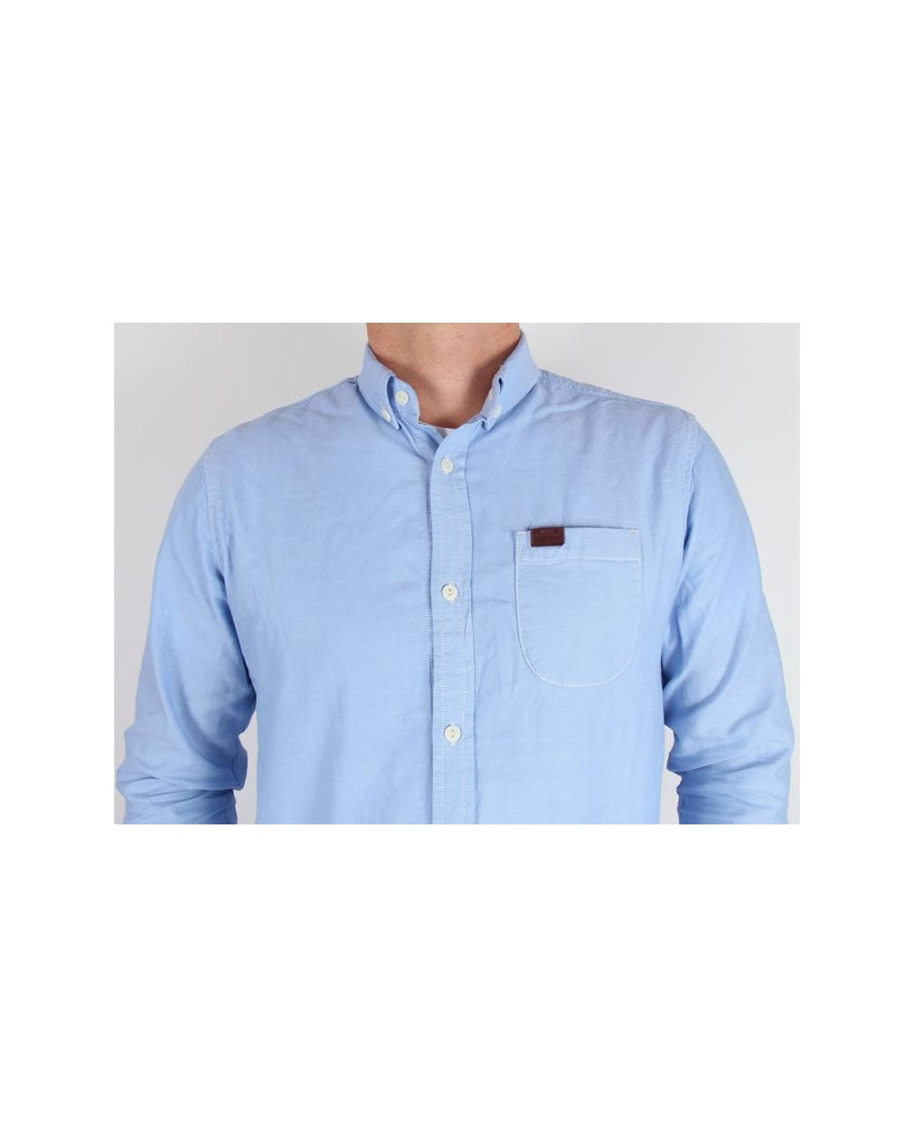 Marshall Artist Cotton Oxford Shirt Sky Blue