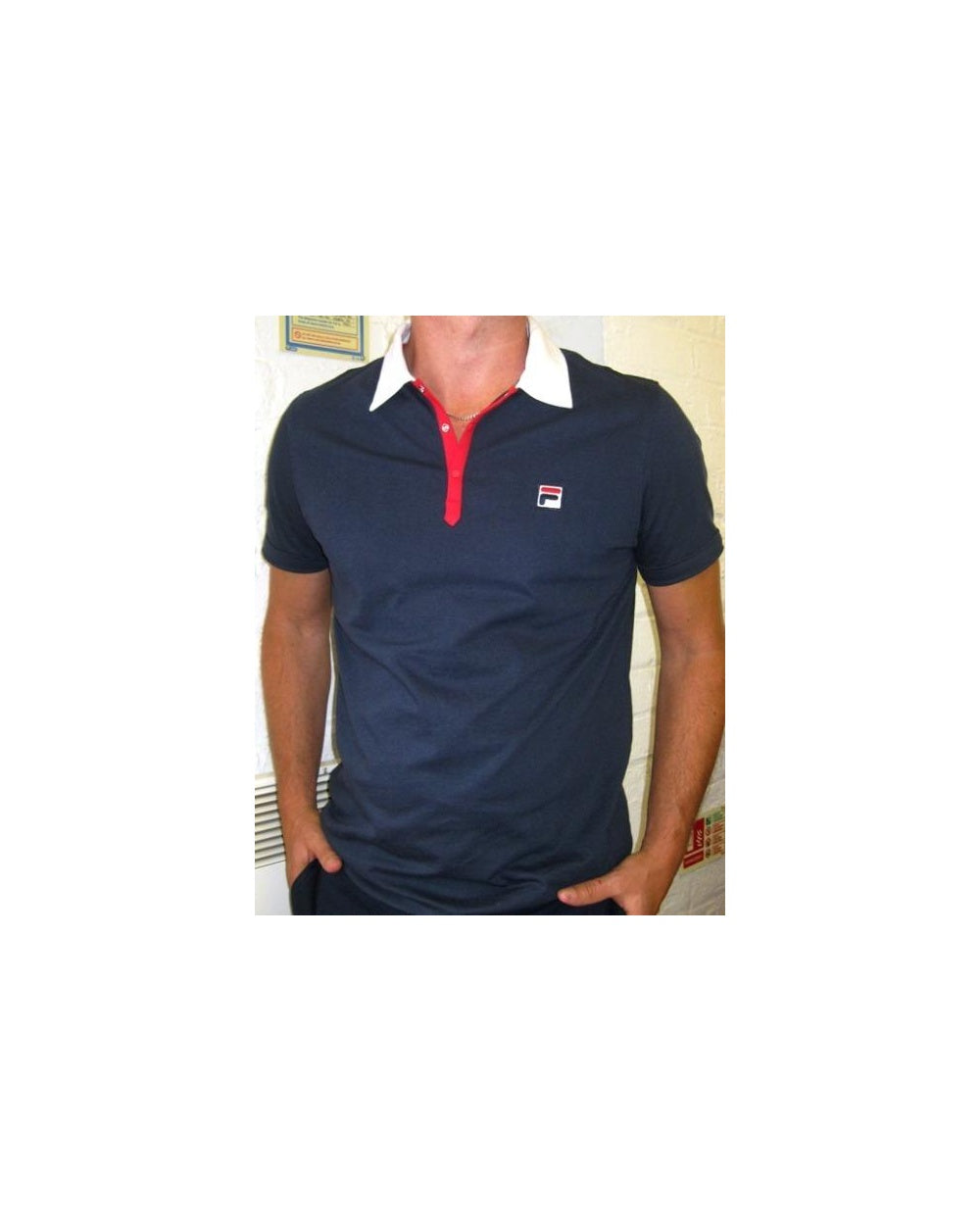 Fila Vintage Panatta Polo Shirt Navy