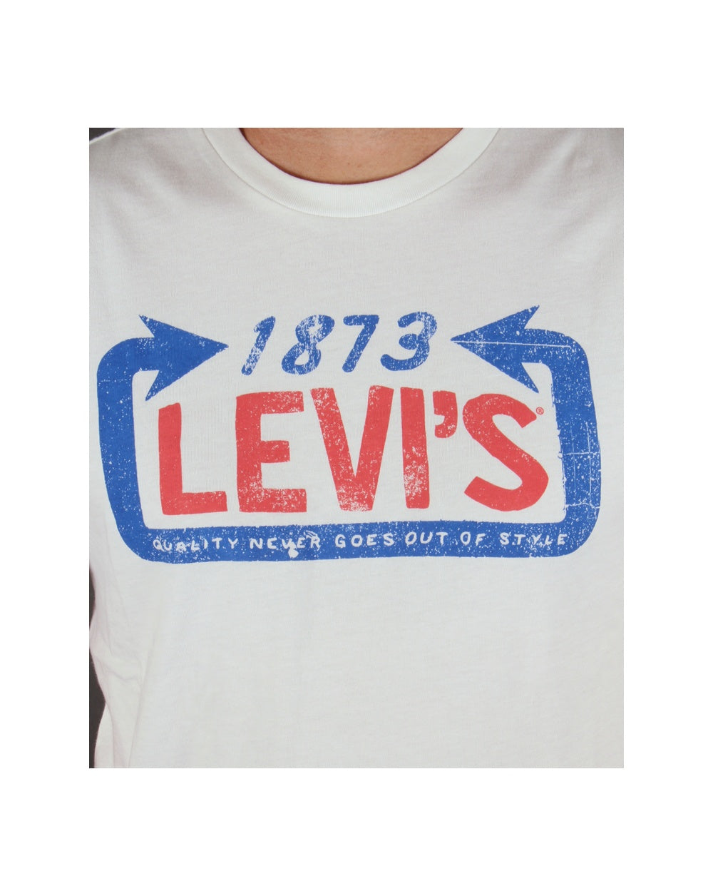 Levis 1873 Logo T Shirt White