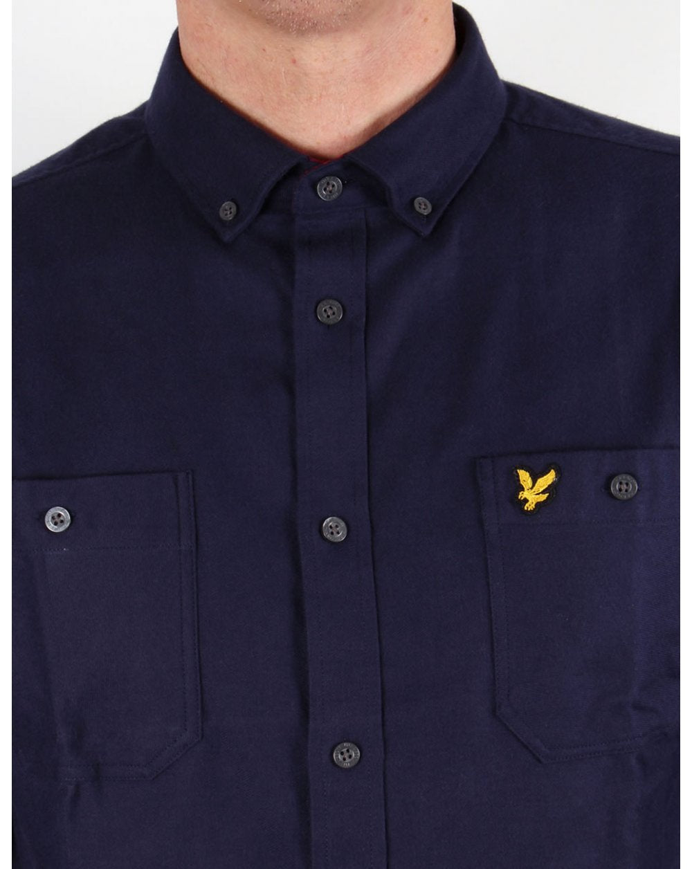Lyle And Scott Shirt Navy Blue