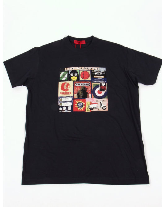 80s Casuals 80s Casuals Sources of 80s T shirt Navy Blue