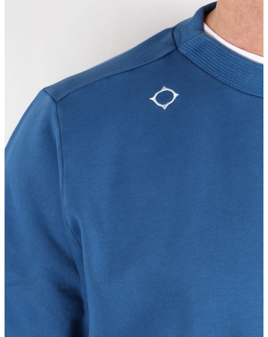 Ma.Strum Ma.strum Garment Dyed Heavyweight Crew Sweat Vallarta Blue