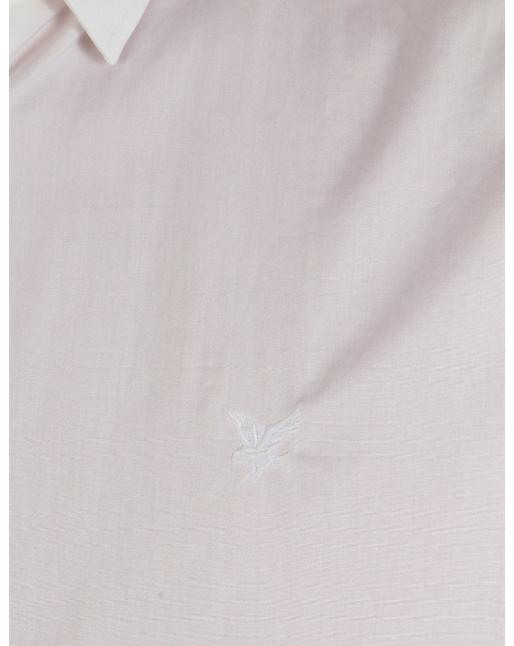 Lyle And Scott Tonal Badge L/s Poplin Shirt White