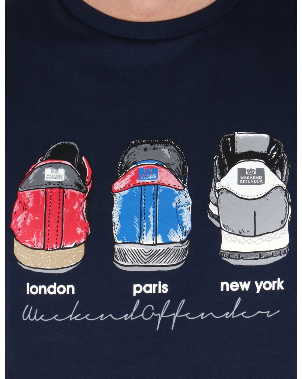 Weekend Offender Heels T-shirt Navy Blue