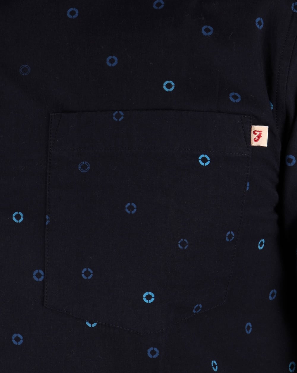 Farah Vintage Eamont Shirt True Navy