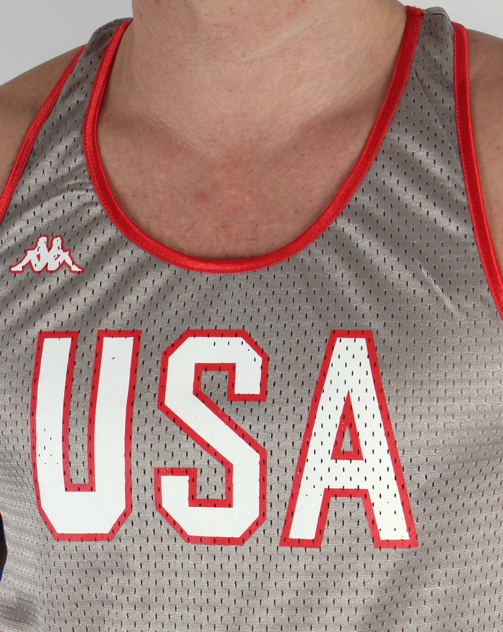 Robe Di Kappa LA84 USA Olympic Vest Silver Grey