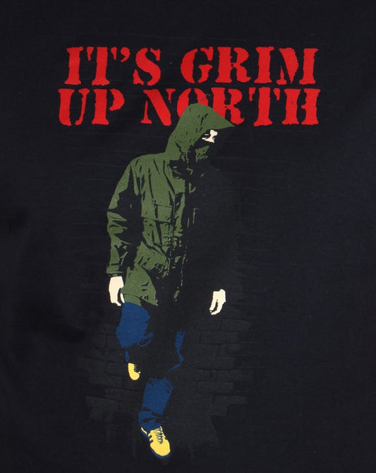 80s Casuals 80s Casuals Its Grim Up North T-shirt Black