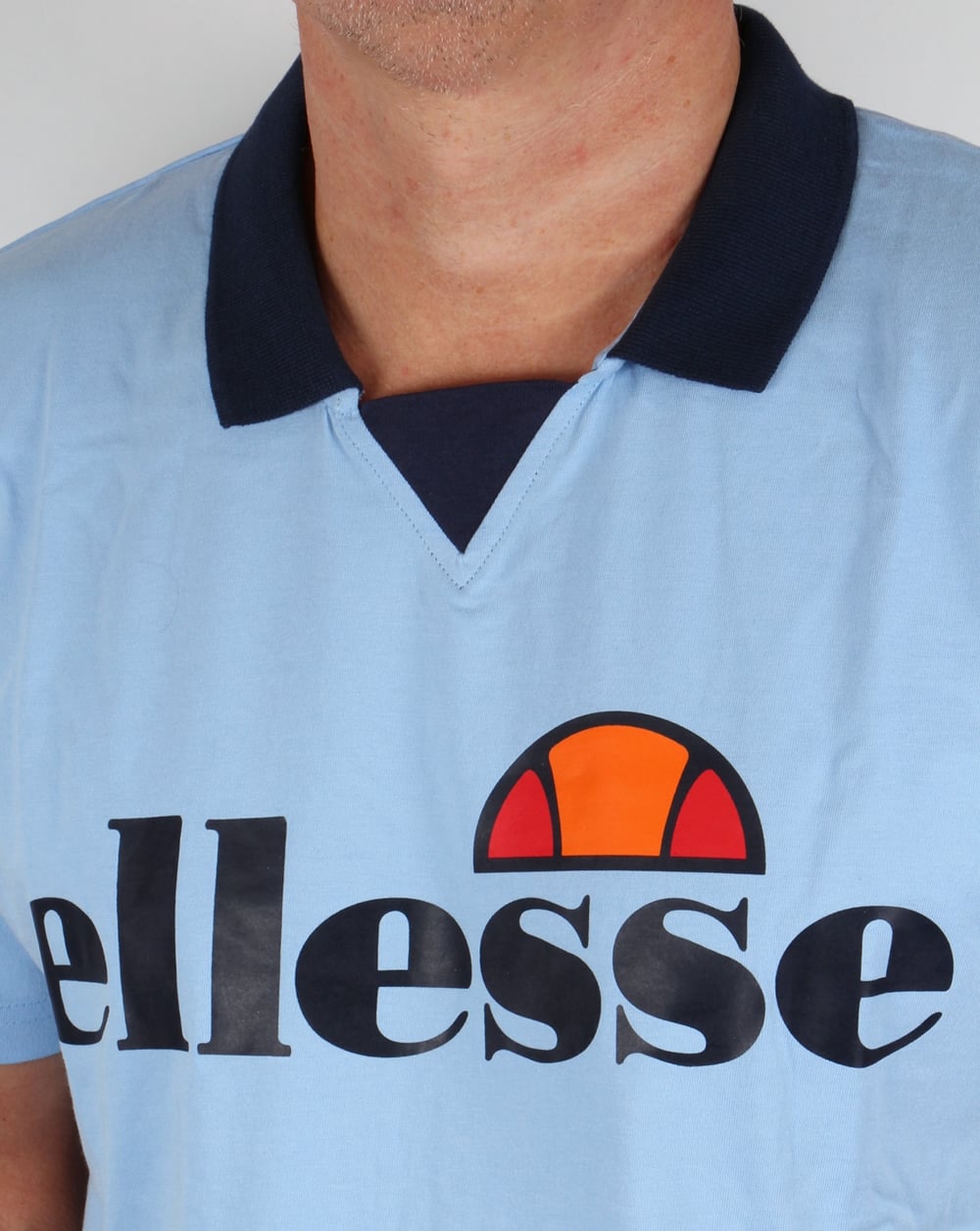 Ellesse Sarzana Old Skool Polo Sky Blue