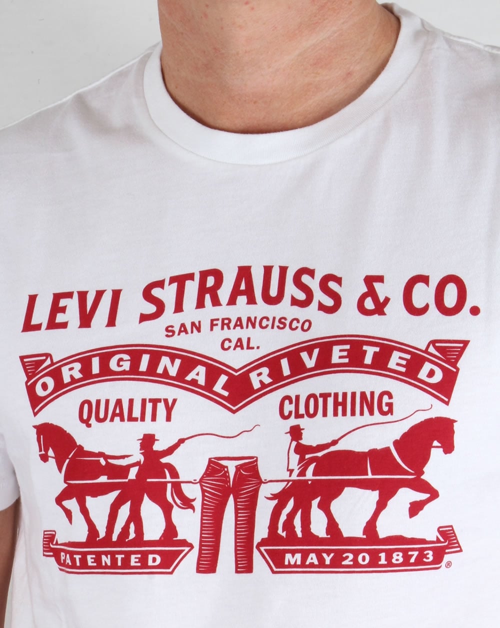 Levis Strauss & Co Logo T-shirt White/Red