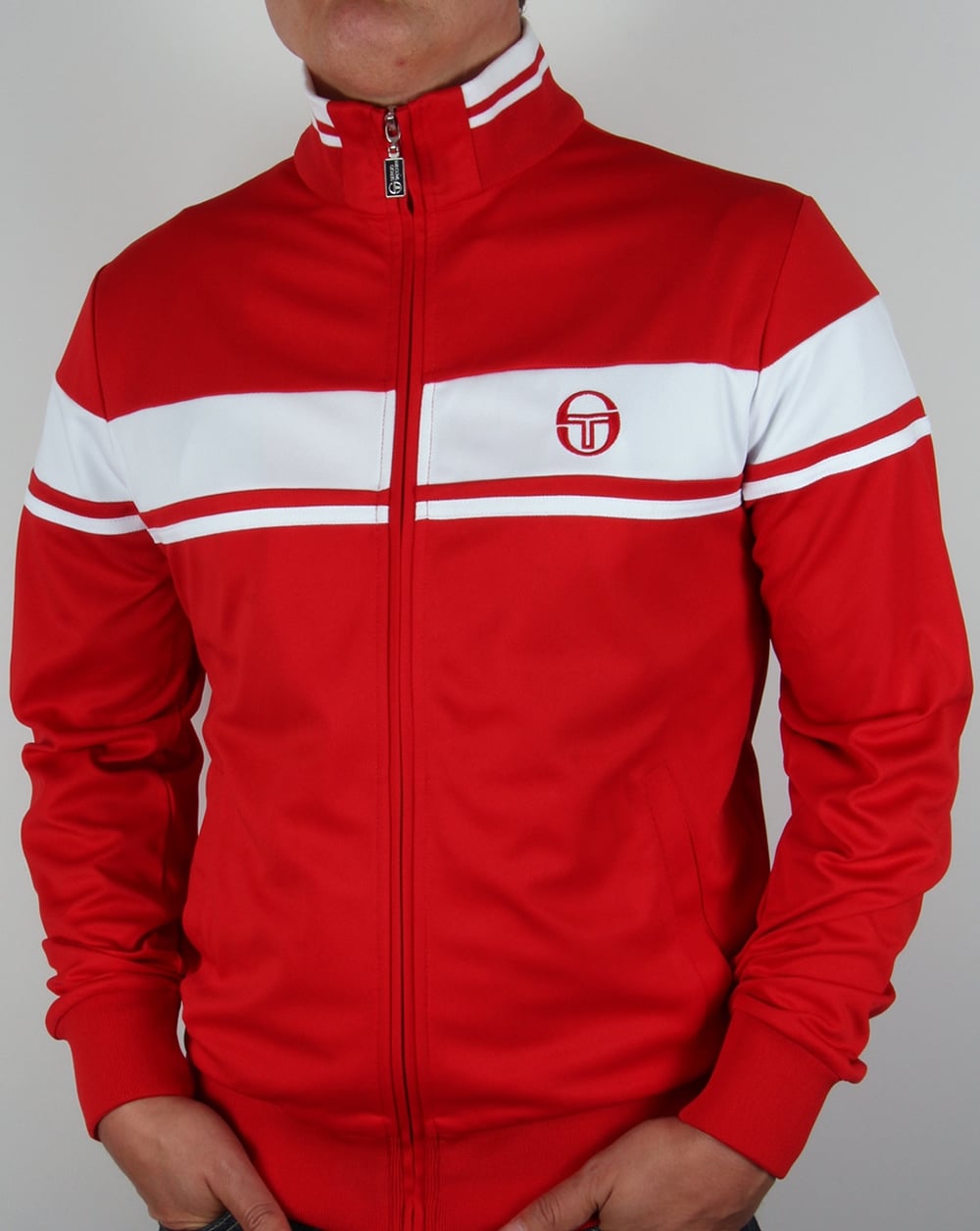 Sergio Tacchini Masters Track Top Red/White