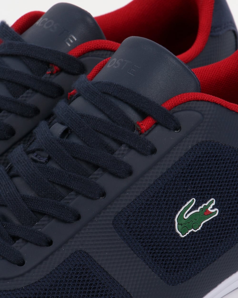 Lacoste Misano Evo Trainers Navy/Red