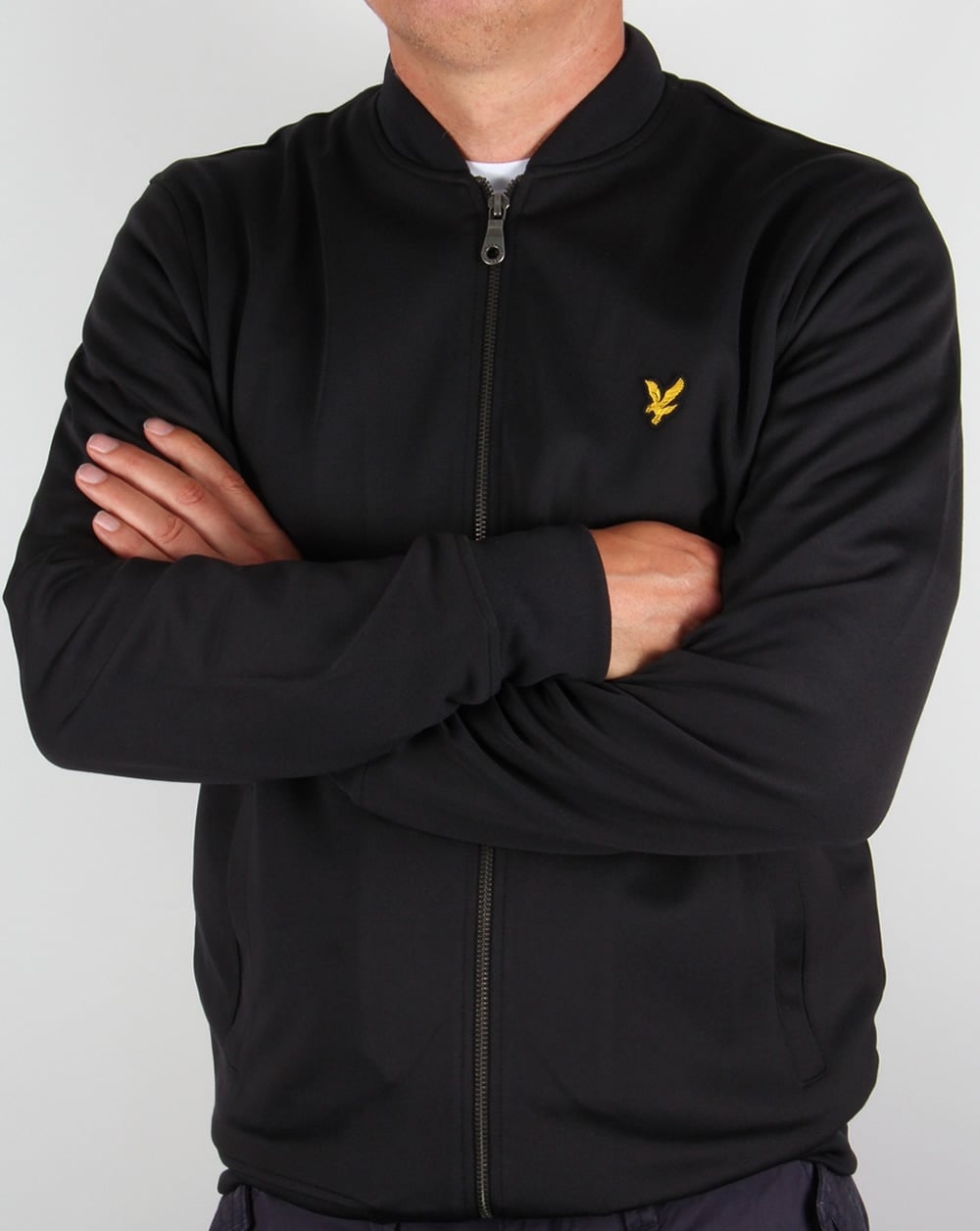 Lyle And Scott Bomber Track Top Black