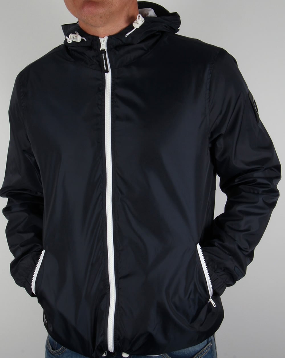 Marshall Artist Ripstop Light Shell Jacket Midnight Navy