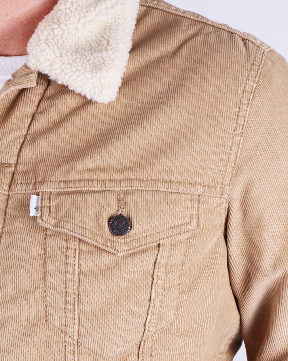Levis Corduroy Sherpa Trucker Jacket Chino