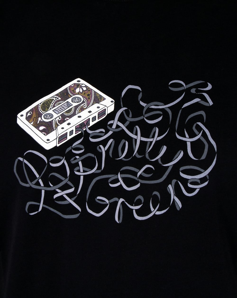 Pretty Green Cassette T-shirt Black