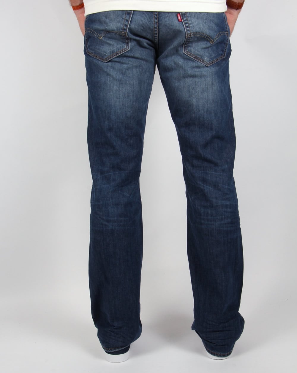 Levis 527 Boot Cut Jeans Mostly Mid Blue