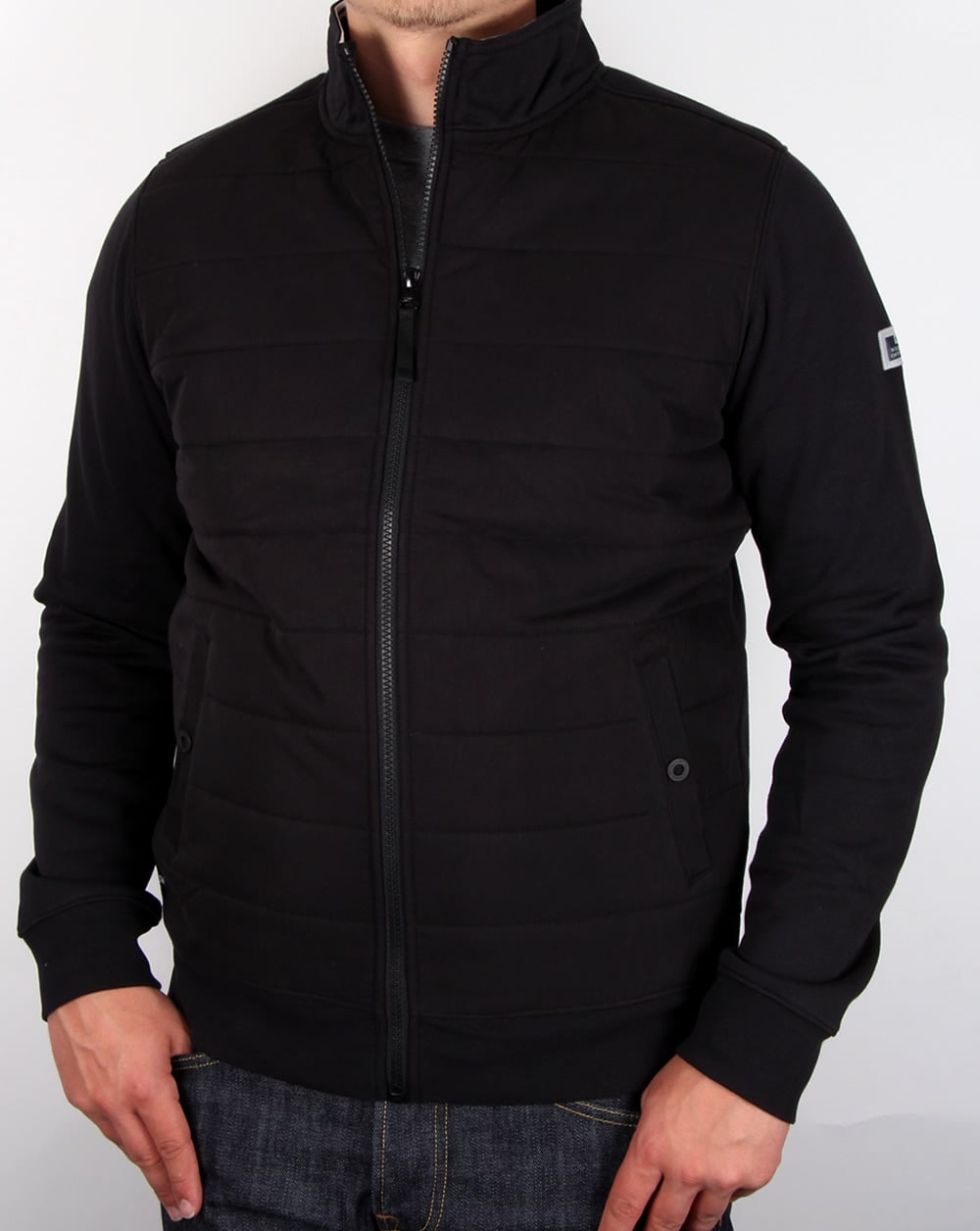 Weekend Offender Wear Padded Track Top Black