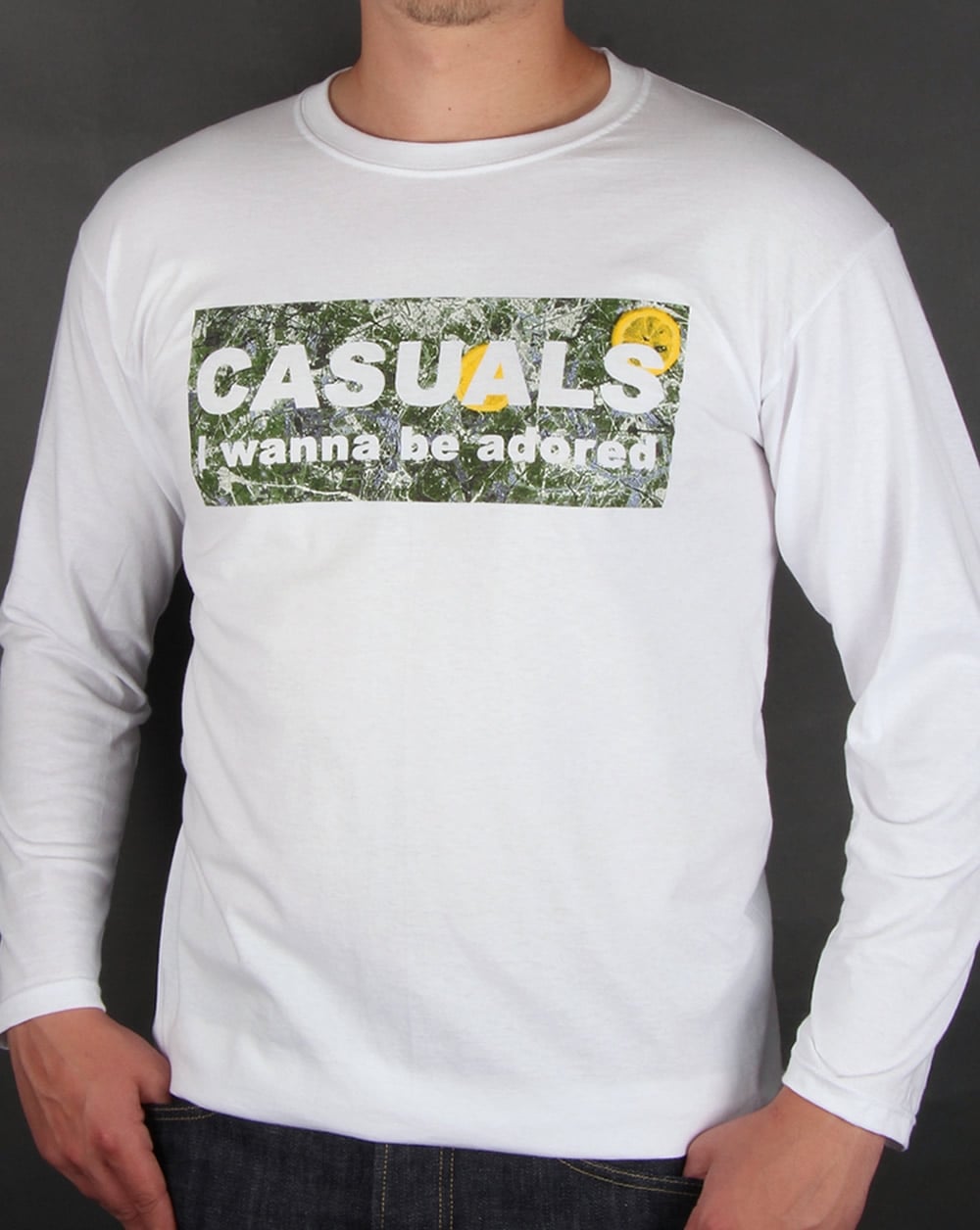 80s Casual Classics Adored Long Sleeve T-shirt White
