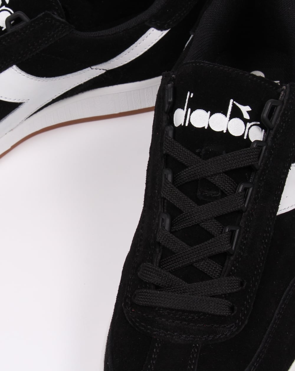 Diadora B Original Suede Trainers Black/white Gum