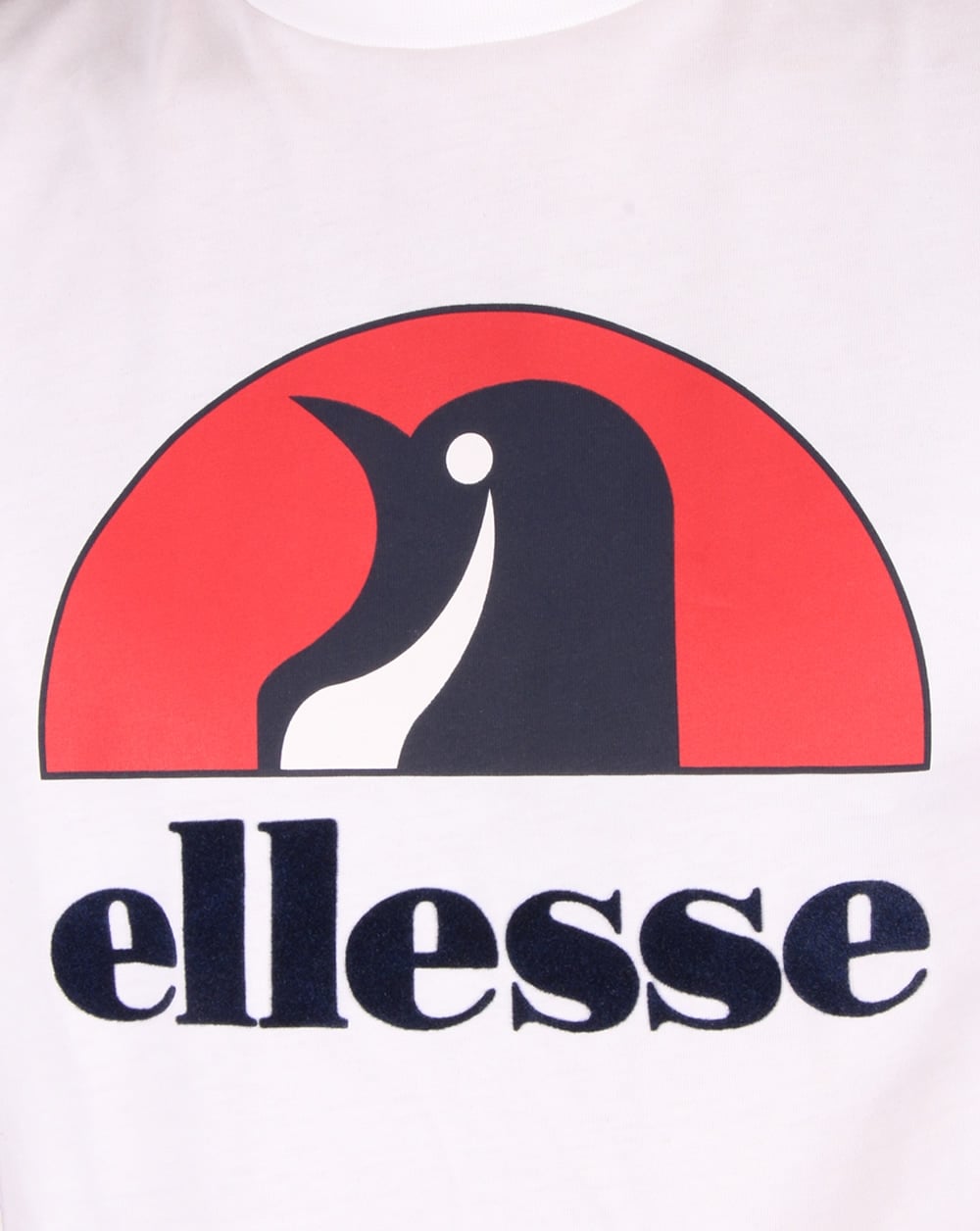 Ellesse Penguin Logo T-shirt White/red