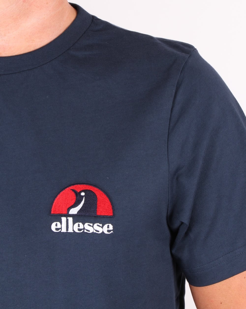 Ellesse Penguin chest logo T-shirt Navy