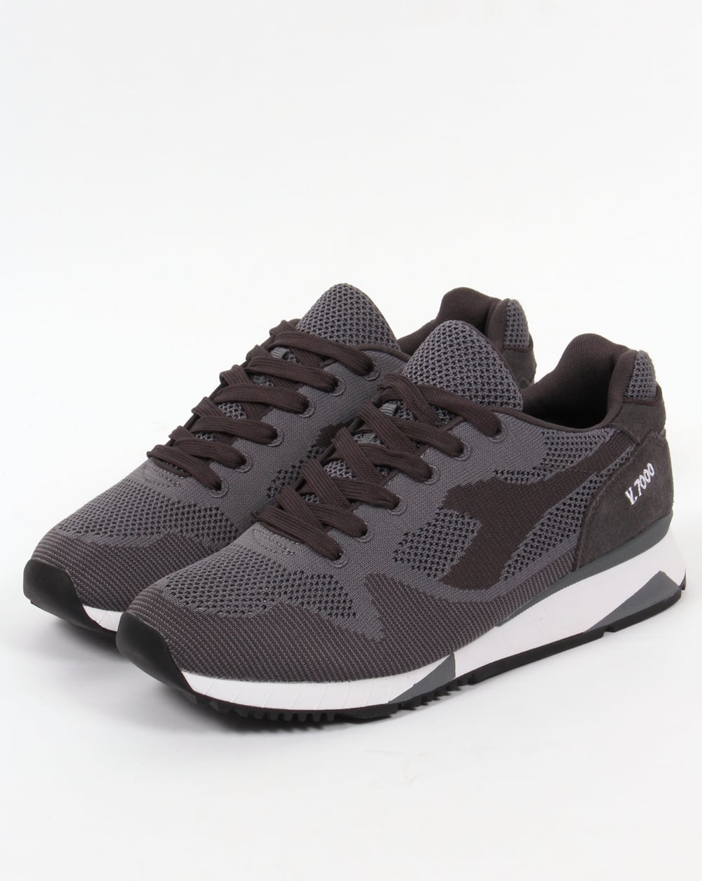 Diadora V7000 Weave Trainers Steel Grey