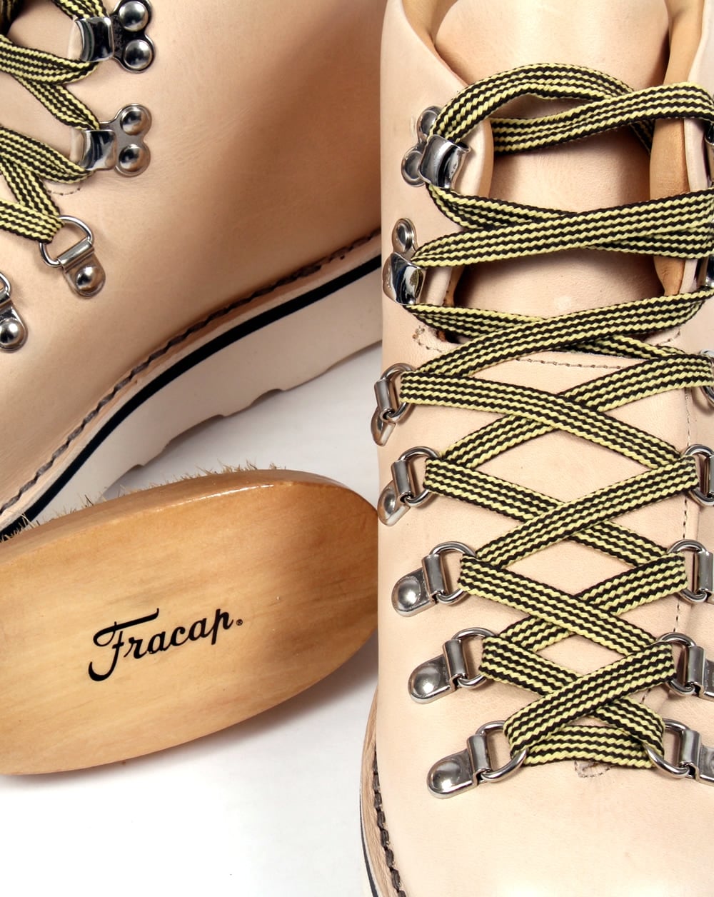 Fracap M120 Scarponcini Leather Boots Natural