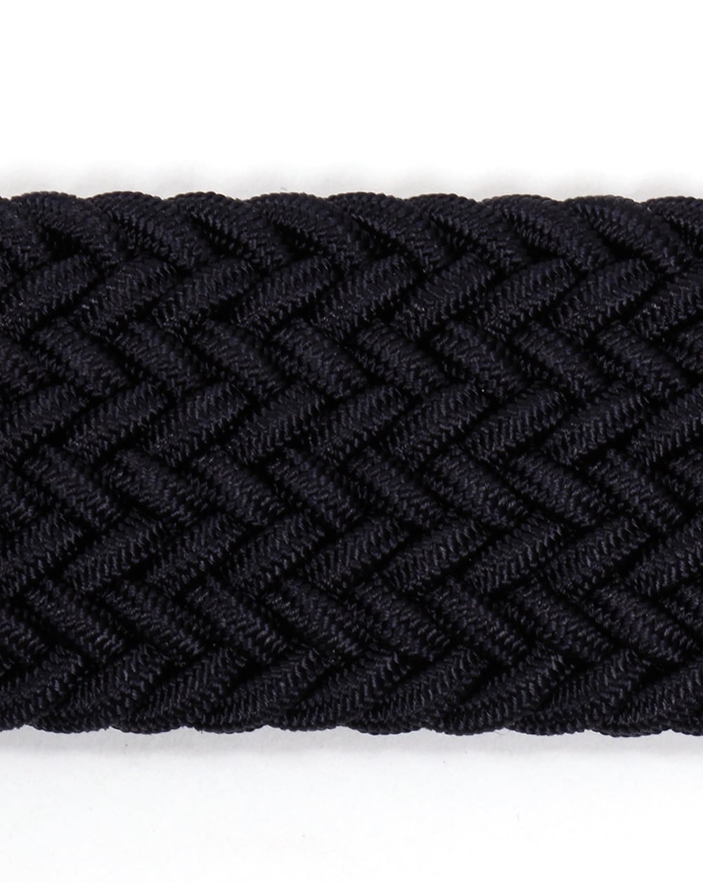 Andersons Woven Leather Trim Belt Navy/tan
