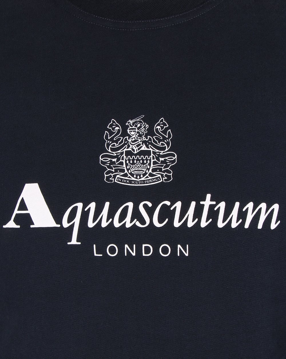 Aquascutum Henry Crew Neck Sweatshirt Navy