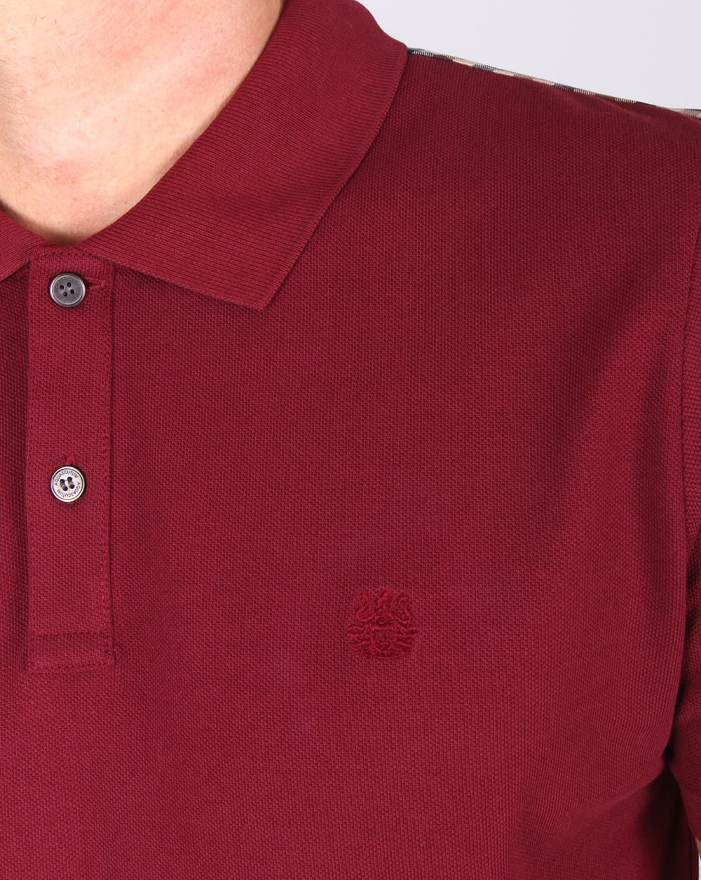 Aquascutum Hill Polo Shirt Oxblood