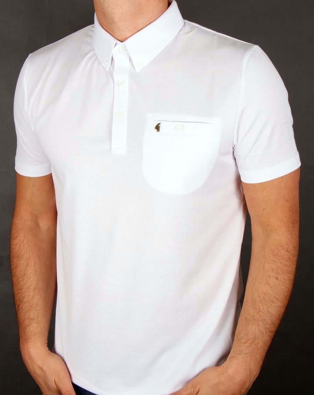 Gabicci Vintage Polo Shirt White