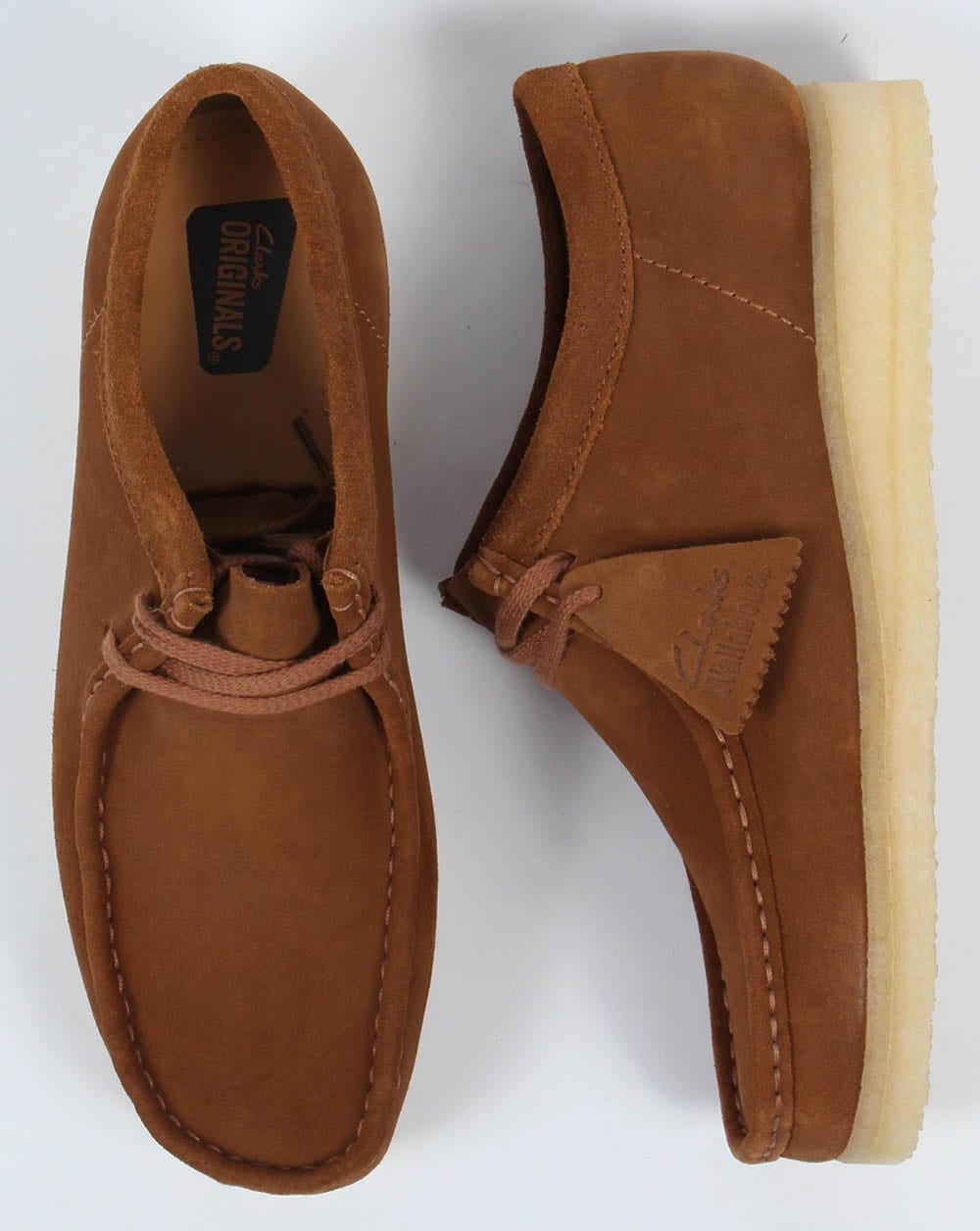 Clarks Originals Wallabee Suede Shoes Cola
