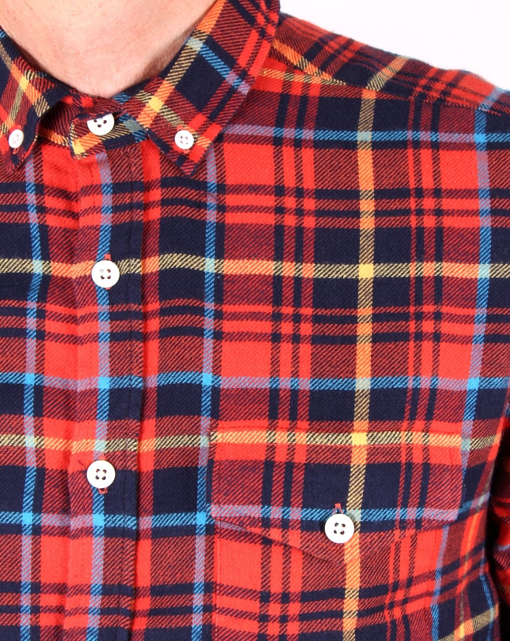 Tuktuk Larry Flannel Check Shirt Red