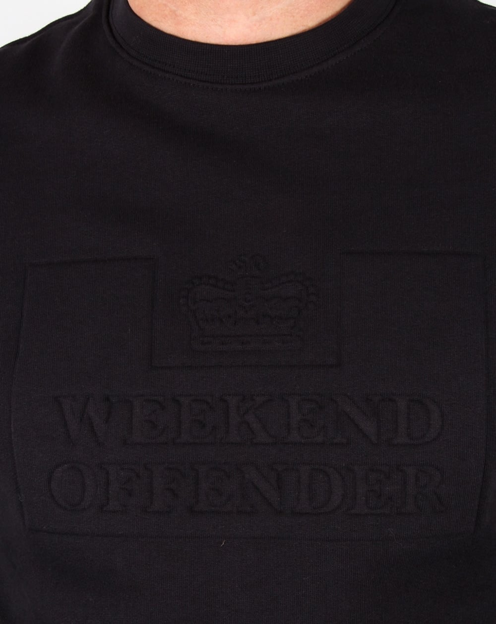 Weekend Offender Logo Sweatshirt Black