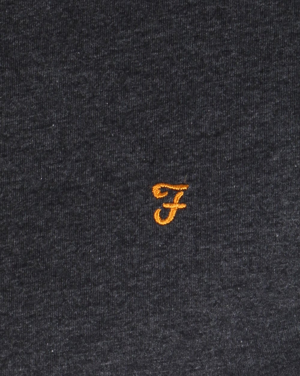 Farah Long Sleeve Denny Logo T-shirt Grey Marl