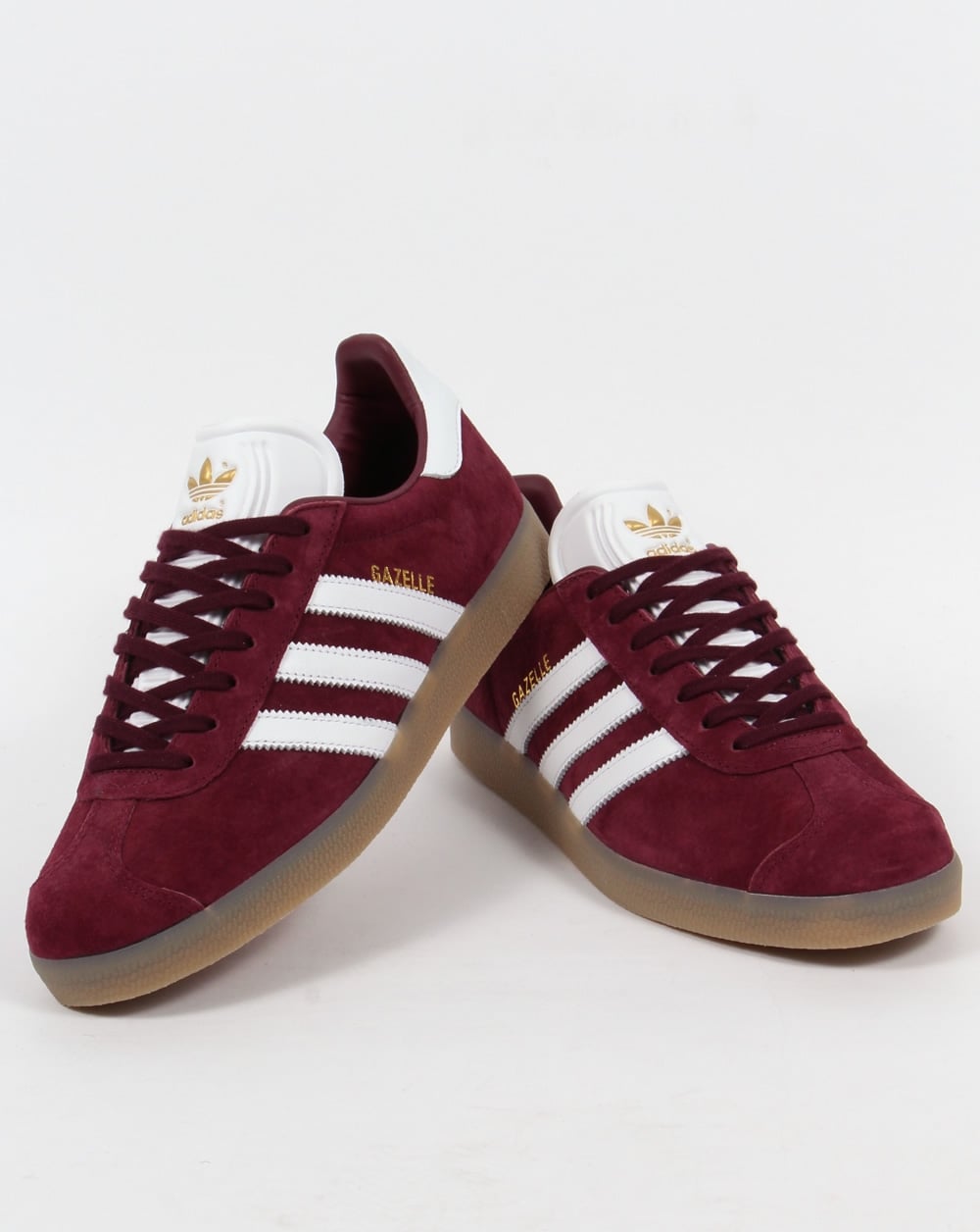 Adidas Gazelle Trainers Maroon/White/Gum
