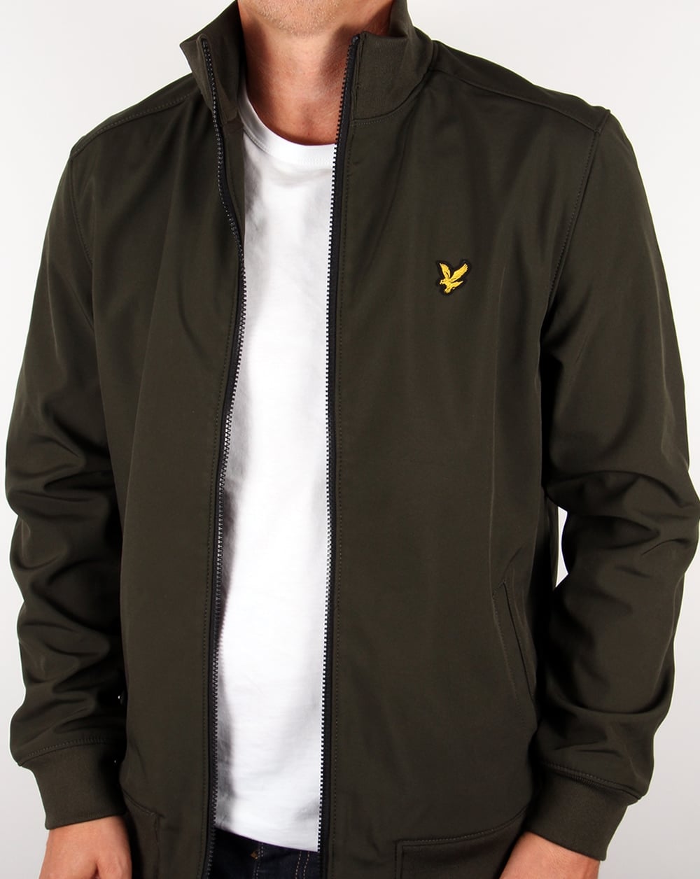 Lyle And Scott Funnel Neck Jacket Dark Sage