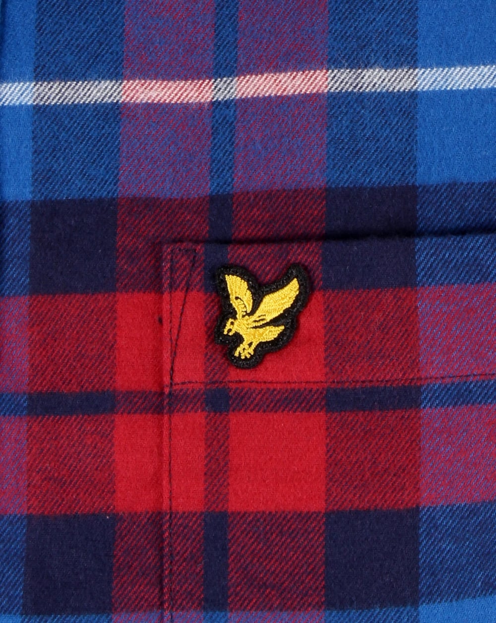 Lyle And Scott Check Flannel Shirt Navy/Red