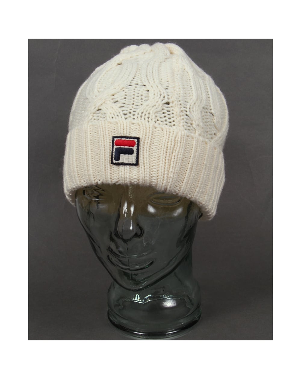 Fila Vintage Marsura Knitted Ski Beanie Gardenia