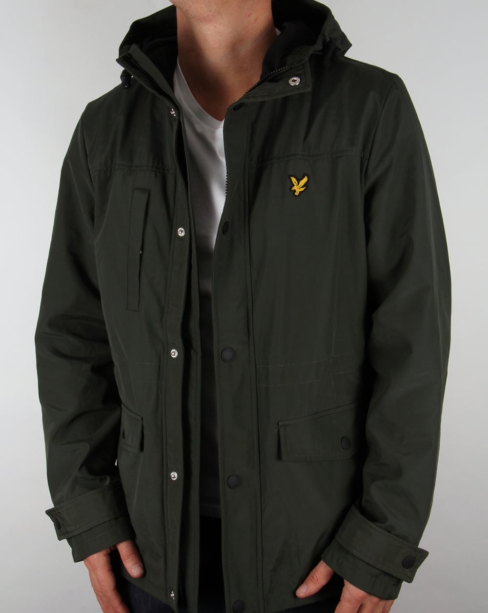 Lyle And Scott Microfleece Lined Jacket Dark Sage