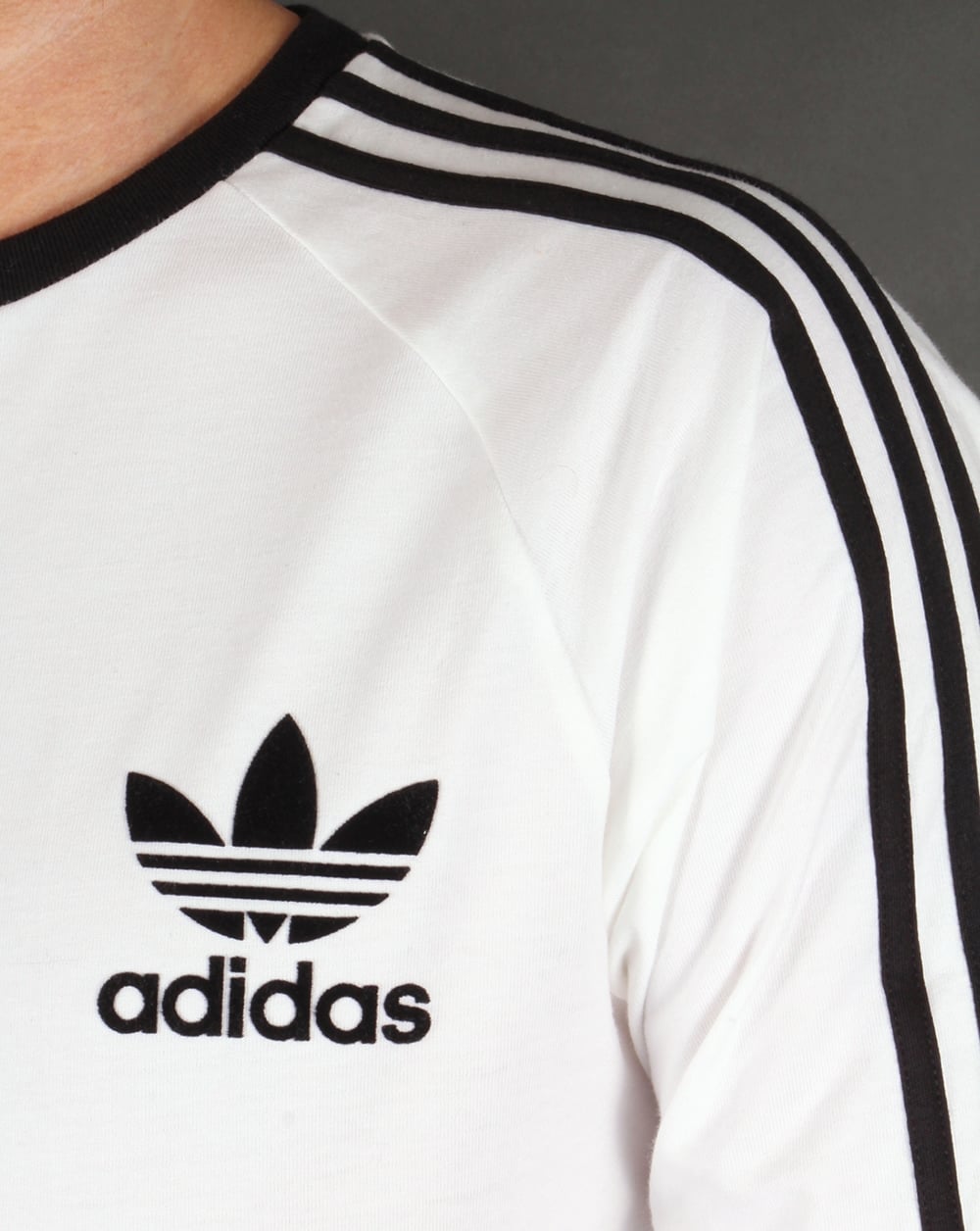 Adidas Originals Long Sleeve T Shirt White-Black
