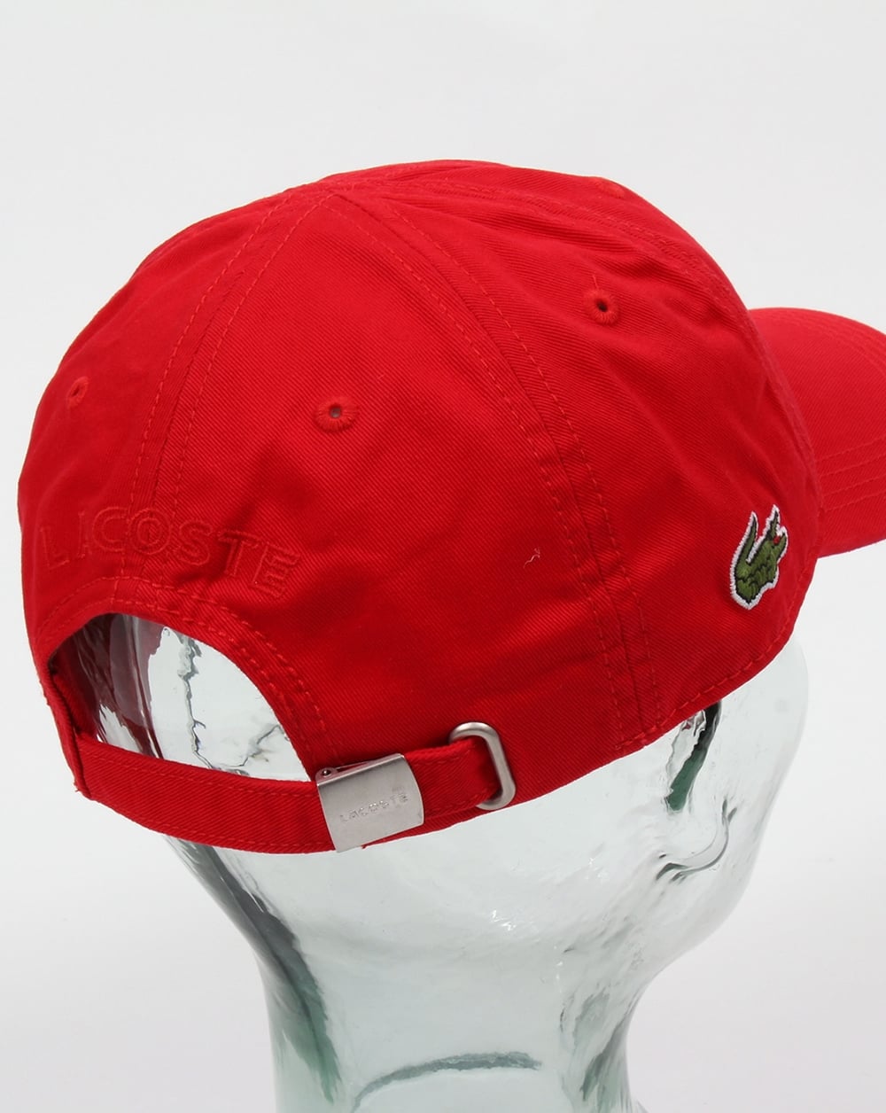 Lacoste Gabardine Baseball Cap Red