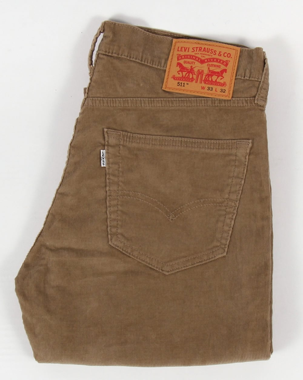 Levis 511 Cords Slim Fit Dark Sand